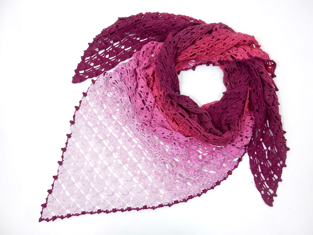 Free Crochet Shawl Wrap Scarf Pattern by TheCurioCraftsRoom The Curio Crafts Room