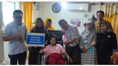 Serahkan Bantuan Kursi Roda untuk Disabilitas, Budi Utama:  PT Timah Tak Pernah Absen Berikan Bantuan CSR Kepada Masyarakat Bangka Belitung