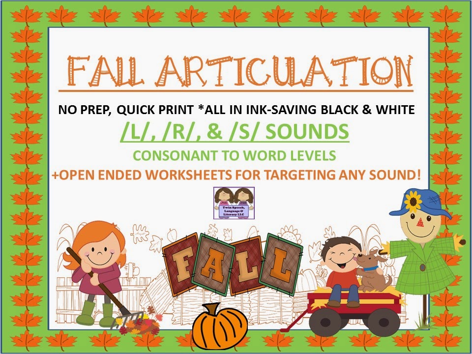 http://www.teacherspayteachers.com/Product/Fall-Articulation-No-Prep-Quick-Print-Unit-L-S-R-open-ended-pages-1400504