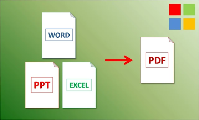 word excel powerpoint to pdf windows