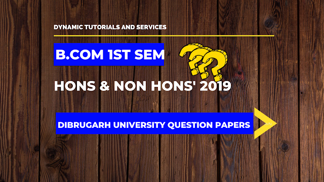 Financial Accounting Question Paper' 2019