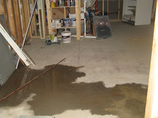 This puddle is definately a new leak in my basement