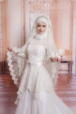 Kebaya Pengantin Muslim Modern