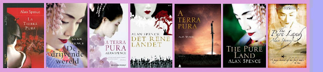 portadas de la novela histórica La tierra pura, de Alan Spence