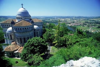 View from the Peyragude Basilica in Penne d'Agenais