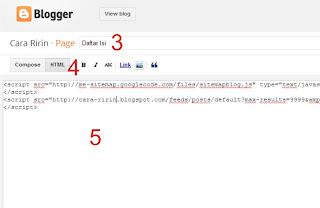 Cara Membuat Sitemap di Blogspot