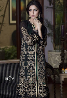 Maria B Party Wear Winter Dresses 2016