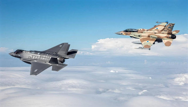 f-35 and f-16 israeli air force