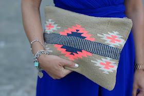 Aztec print clutch, Pull & Bear clutch, Tiffany bracelets, Fashion and Cookies