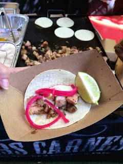 House-Cured Pork Belly Taco from Tres Carnes