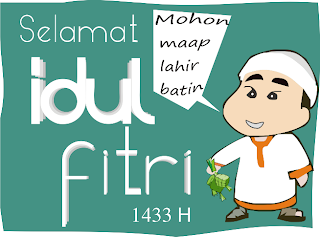 Kartu Ucapan Selamat Lebaran Hari Raya Idul Fitri 1433 H Lengkap