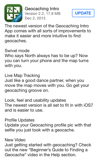 Geocaching Intro version 2.2 for iOS