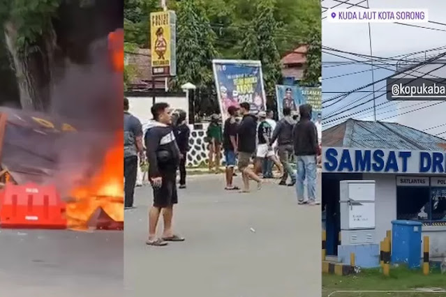 Pasca Bentrok TNI AL Vs Brimob Sejumlah Fasilitas Rusak, Warga Sorong Merasa Tidak Aman