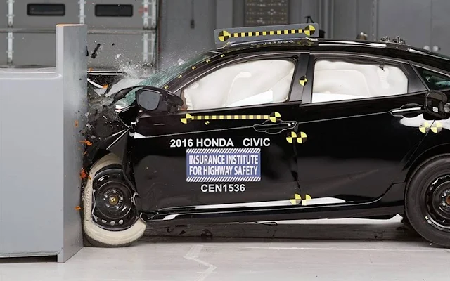 Honda Civic 10ª geração - crash test