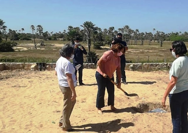 Pedra fundamental da construção da APAE é lançada no município de Ilha Grande-PI