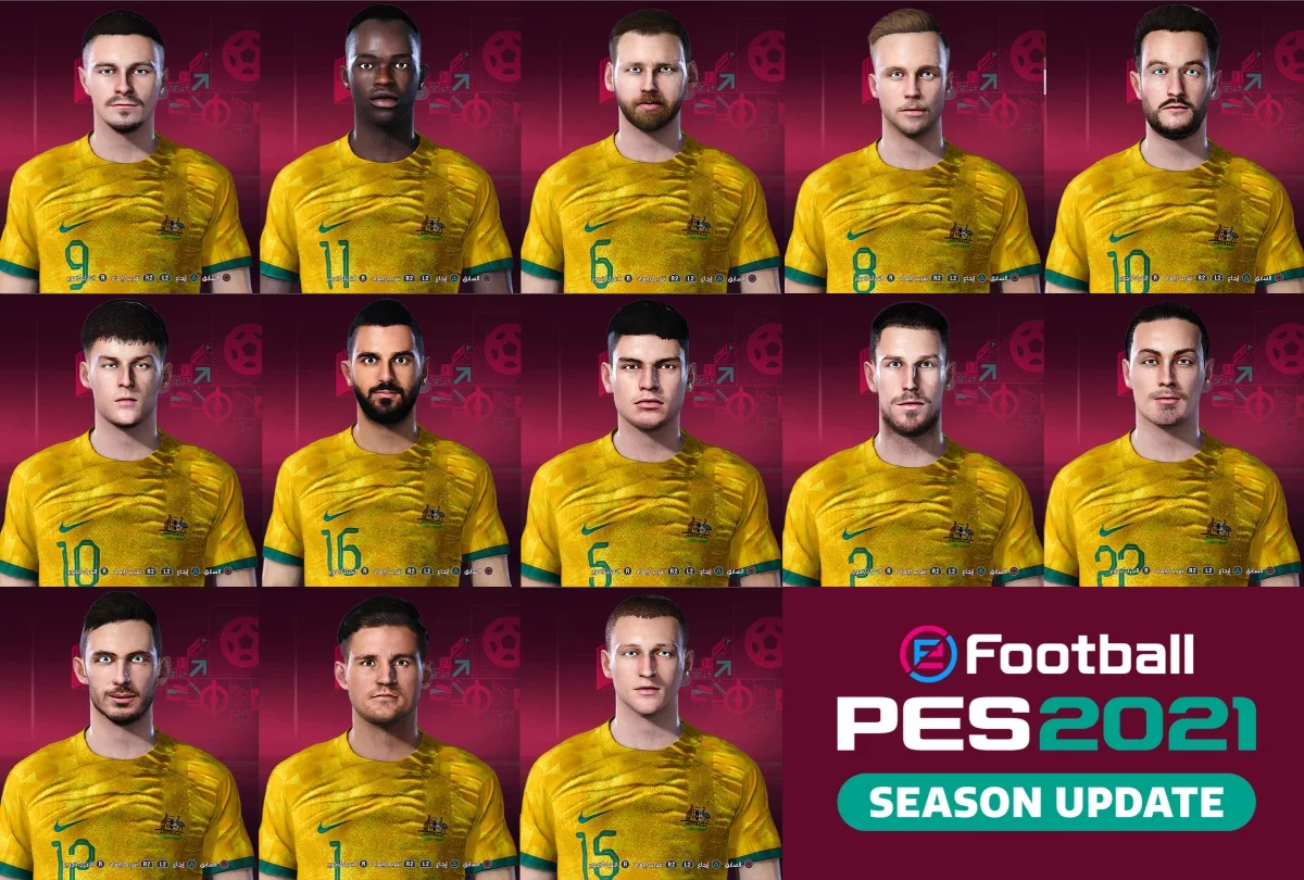 PES 2021 Australia (Qatar World Cup) Facepack