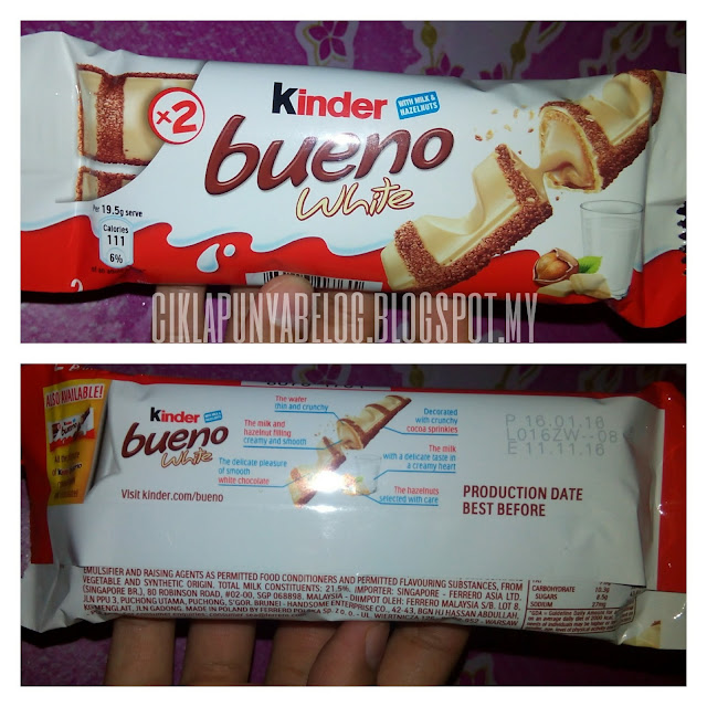 Kinder Bueno White.... Sedapnyaaaaa....