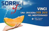 Logo Concorso ''Sorridi con Sugar'' : in palio Crociere MSC nel Mediterraneo