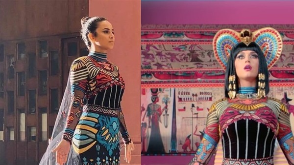 The parade costumes for transporting mummies to the Museum of Civilization was inspired by Katie Perry