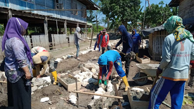 Telan Anggaran Dua Ratus Juta Lebih, Proyek Talud di Dusun Kading Mulai Dikerjakan