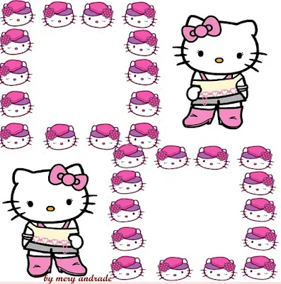 Hello Kitty: Cute Free Printable Frames and Images. 