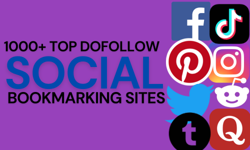 1000+ Top Dofollow Social Bookmarking Sites List