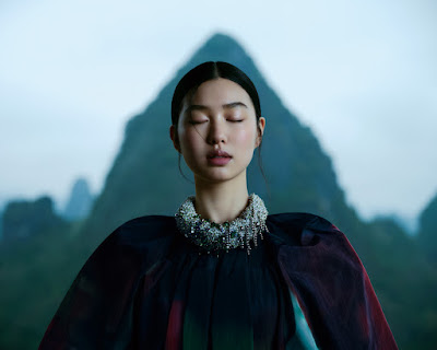 Estelle Chen in Harper's Bazaar UK May 2022 by Leslie Zhang