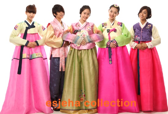 HANBOK pakaian adat wanita Korea butir butir keindahan