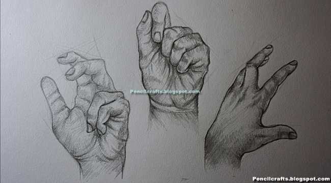 Pencil Drawings Hands