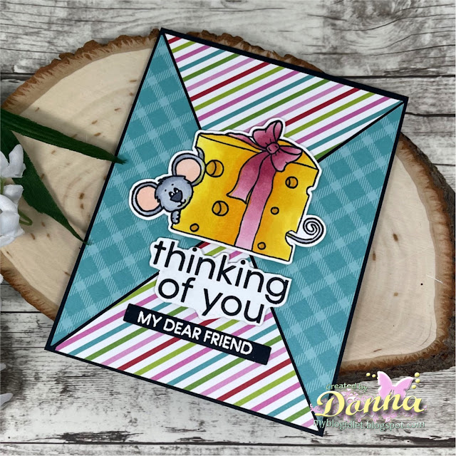 Donna Idlet, Sweet 'N Sassy stamps, thinking of you Card, Cocoa Birthday Wish, copic coloring,