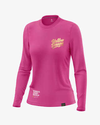 Women’s Long Sleeve Jersey Mockup