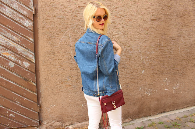 TheBlondeLion Outfit ASOS project denim diary jeans lace rebecca minkoff white http://www.theblondelion.com/2015/05/tbl-x-asos-denim-diary.html