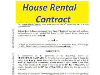 house rental contract free to print doc and pdf sample contracts