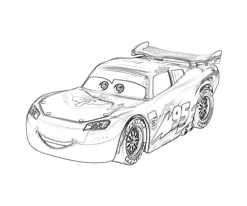 Lightning Mcqueen Coloring Page