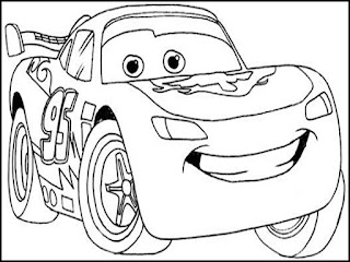 Desenhos do Lightning Mcqueen para Colorir