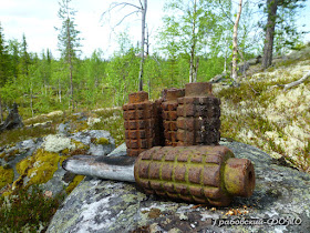 Советские осколочные мины натяжного действия