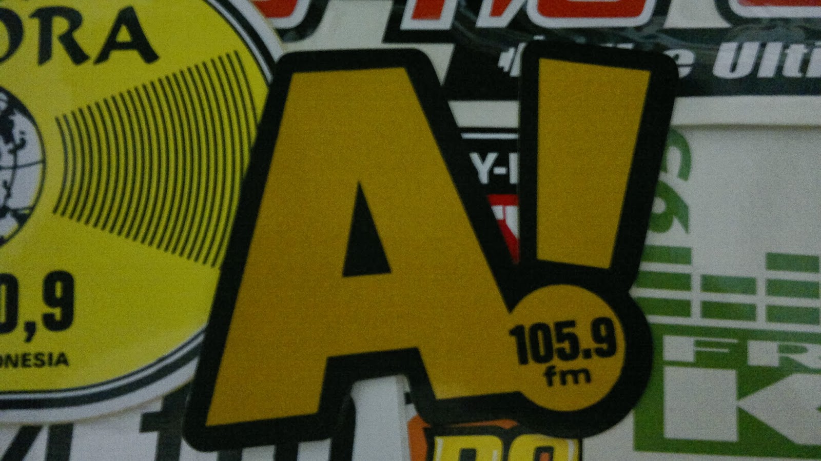 Radio Branding Materials: Sticker  Ardan Radio Bandung 2013, akhir 1990an, awal 1990an
