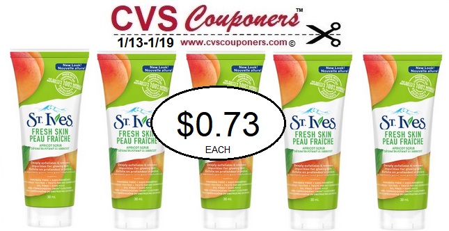 http://www.cvscouponers.com/2019/01/st-ives-facial-scrub-cvs-deal.html