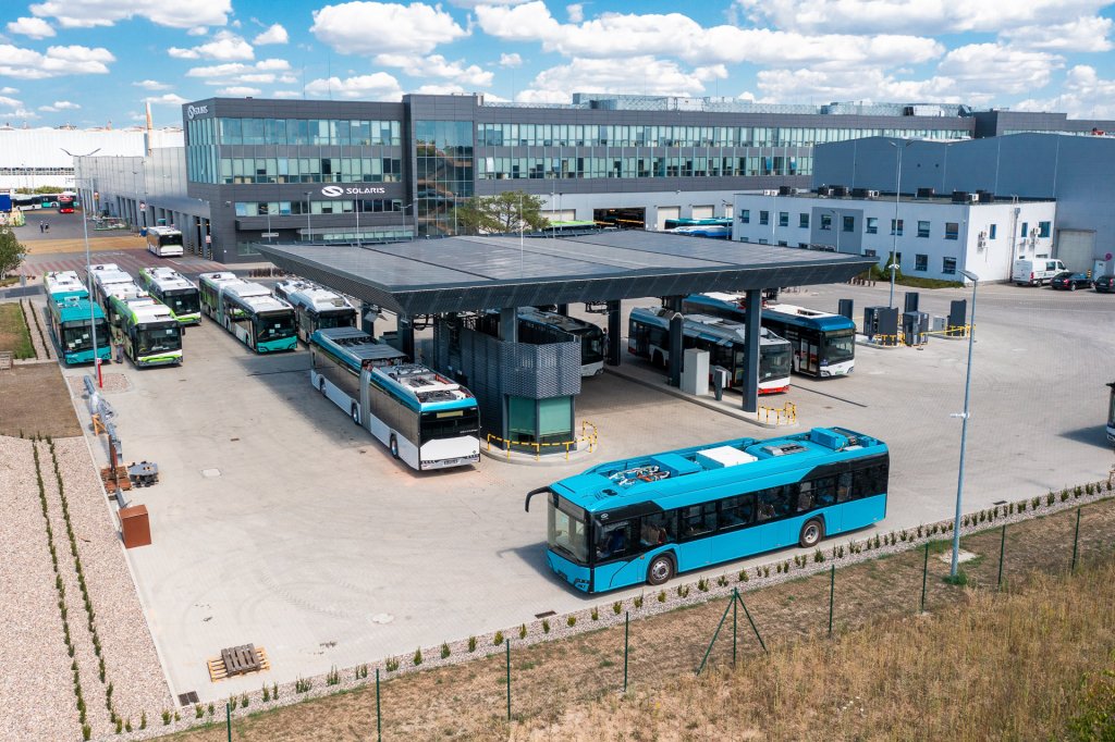 Solaris parque de carga para autobuses