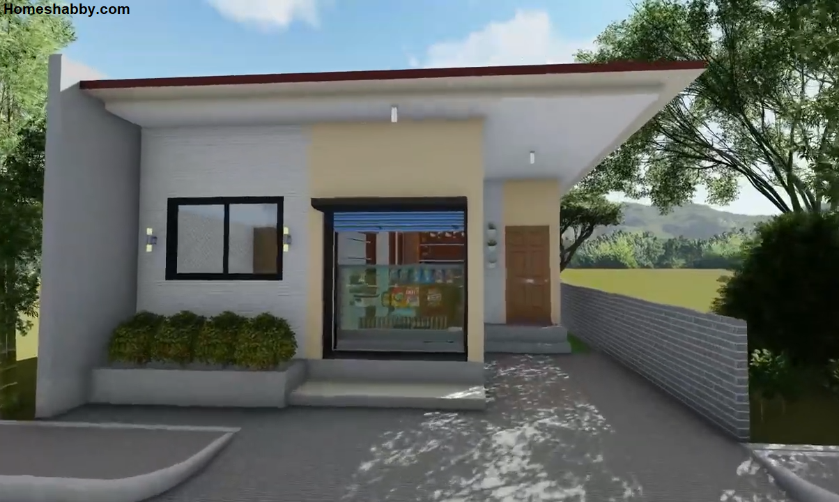 Desain Rumah  Minimalis  Plus  Toko Ukuran 6 5 x 9 5 M dengan 