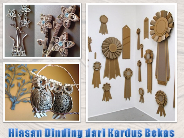 Hiasan Dinding dari Kardus Bekas