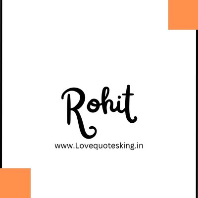 rohit name signature