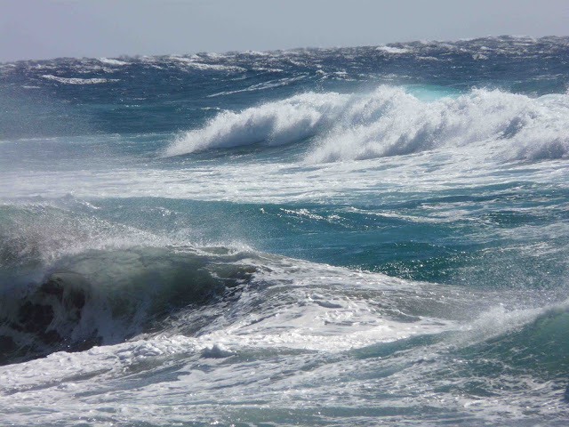 Slow travel in Andalucia rough sea Cabo de Gata