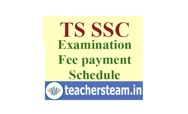 TS SSC Examinations Fees Payment Schedule and Due Dates 