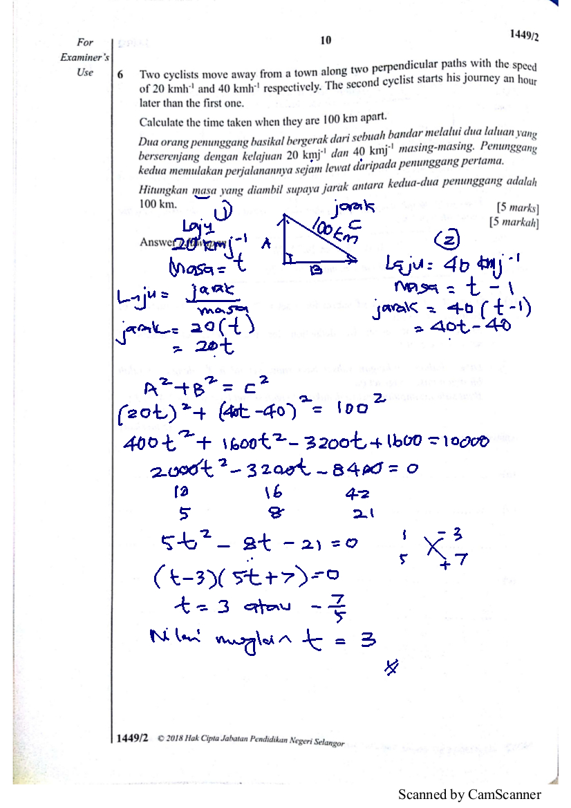 Contoh Soalan Add Math Beserta Jawapan  Akanevox