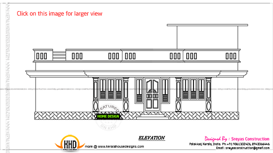 Small house elevation with 3d rendering and 2d drawing ~ Indian ...