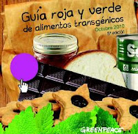 La guía o lista roja de alimentos con productos transgénicos o con OMG