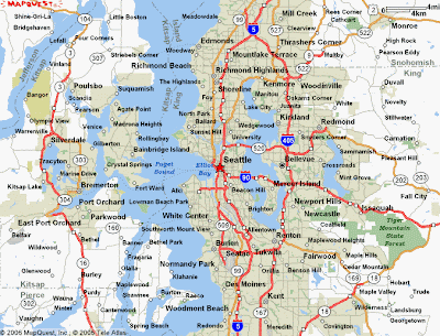 Detailed Seattle map