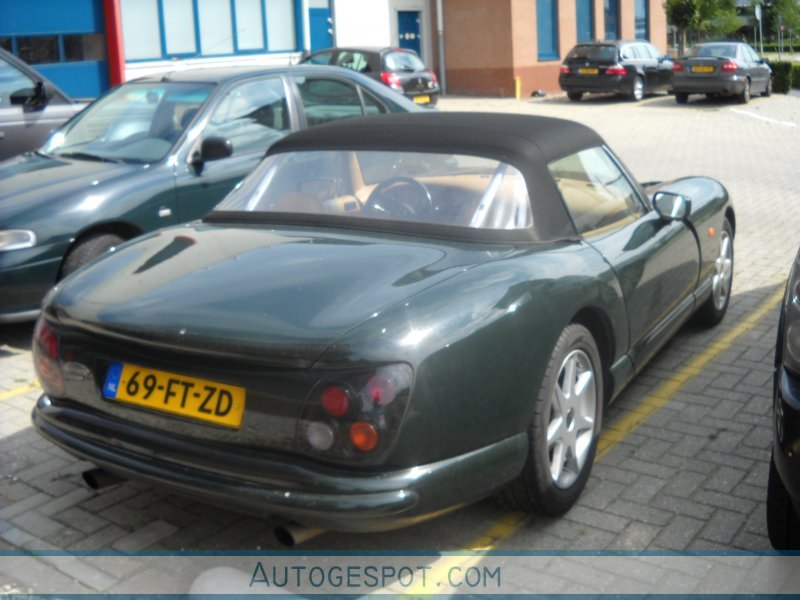 47) TVR Chimaera 430 Left Hand Drive: Jan. 1994, silver paint, black leather 