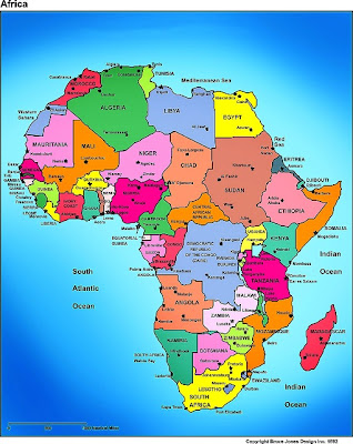 Map of Africa Region and Country